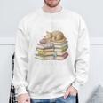 Easily Distracted By Books And Cats Sweatshirt Gifts for Old Men Easily Distracted By Books And Cats Sweatshirt Gifts for Old Men