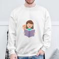Easily Distracted By Cats And Books Girl Tee T-Shirt Sweatshirt Gifts for Old Men