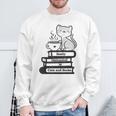 Easily Distracted Cats And Books Sweatshirt Gifts for Old Men