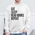 Eat Sleep Read Books Repeat Book Reader Sweatshirt Gifts for Old Men