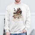 Enemies To Lovers Book Reader Roses Bookish Booktok Retro Sweatshirt Gifts for Old Men