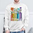 Equality Books Wildflower Rainbow LGBT Lesbian Gay Pride Sweatshirt Gifts for Old Men Equality Books Wildflower Rainbow LGBT Lesbian Gay Pride Sweatshirt Gifts for Old Men