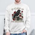 F-CAW-F I'm Reading Crow Book Lover Introvert Meme Sweatshirt Gifts for Old Men F-CAW-F I'm Reading Crow Book Lover Introvert Meme Sweatshirt Gifts for Old Men