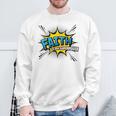 Faith Is My Superpower Fun Comic Book Christian Premium Tri-Blend Sweatshirt Gifts for Old Men