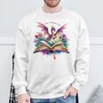 In My Fantasy Era Magic Dragon Book Sweatshirt Gifts for Old Men