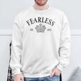 Fearless Est 2025 Powerless Book Fantasy Bookish Sweatshirt Gifts for Old Men