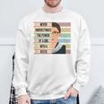 Feminist Ruth Bader Ginsburg RBG Quote Girl With Book Women Premium Tri-Blend Sweatshirt Gifts for Old Men