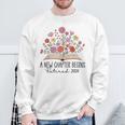 Floral Book A New Chapter Begins Retired 2026 Retirement Sweatshirt Gifts for Old Men