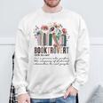 Floral Booktrovert Wildflowers Bookworm Reading Book Lovers Sweatshirt Gifts for Old Men