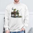 Frog Toad Fishing Vintage Classic Book Frog Sweatshirt Gifts for Old Men