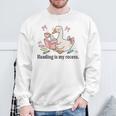 Goose Reading Romance Book Recess Bookworm Sweatshirt Gifts for Old Men Goose Reading Romance Book Recess Bookworm Sweatshirt Gifts for Old Men