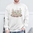 Grandma Est 2027 Best Chapter Yet Floral Book Premium Tri-Blend Sweatshirt Gifts for Old Men