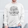 Grey Just One More Chapter Bookish Book Reading Grey Sweatshirt Gifts for Old Men