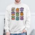 Halloween Monsters Reading Books Pattern Spooky Kawaii Anime Premium Tri-Blend Sweatshirt Gifts for Old Men Halloween Monsters Reading Books Pattern Spooky Kawaii Anime Premium Tri-Blend Sweatshirt Gifts for Old Men