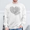 Heart Shaped Adult Coloring Book Style FashionShirt Sweatshirt Gifts for Old Men