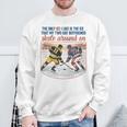 Ice Hockey Romance Reader Book Lover Reading Smut Smutty Sweatshirt Gifts for Old Men