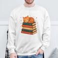 I'm A Book Character Believe Me Cat Reader Bookworm Sweatshirt Gifts for Old Men
