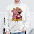 I'm Just Here ForThe BOOOKS Zombie Dog Reading a Book Men Women Kids Sweatshirt Gifts for Old Men