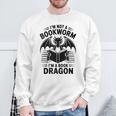 I'm Not a Bookworm I'm a Book Dragon Fantasy Readers Club Sweatshirt Gifts for Old Men