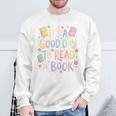It’s A Good Day To Read A Book Cute Teacher Reading Premium Tri-Blend Sweatshirt Gifts for Old Men
