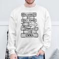 Jane Austen Pride And Prejudice & Mr Darcy Book Stack Fans Sweatshirt Gifts for Old Men