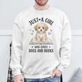 Just A Girl Who Loves Books And Dogs Puppy Pet Lover Sweatshirt Gifts for Old Men Just A Girl Who Loves Books And Dogs Puppy Pet Lover Sweatshirt Gifts for Old Men