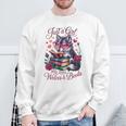 Just A Girl Who Loves Books And Wolves Librarian Teacher Sweatshirt Gifts for Old Men