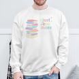 Just One More Chapter Cozy Pastel Bookworm Cute Book Reader Premium Tri-Blend Sweatshirt Gifts for Old Men
