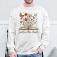 Just One More Chapter Open Book Flowers Sweatshirt Gifts for Old Men Just One More Chapter Open Book Flowers Sweatshirt Gifts for Old Men