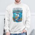 Kids Toddler Boy Reading Is Jawsome Shark Book Lover Kids Nerdy Sweatshirt Gifts for Old Men