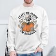 Leave Me Alone I'm Reading Skeleton Reading Book Bookish Sweatshirt Gifts for Old Men Leave Me Alone I'm Reading Skeleton Reading Book Bookish Sweatshirt Gifts for Old Men