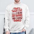 Librarian Book Lover Men Women Reading Sweatshirt Gifts for Old Men
