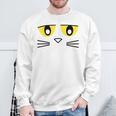 Library Teacher Reading Day Book Character Costume Blue Cat Sweatshirt Gifts for Old Men Library Teacher Reading Day Book Character Costume Blue Cat Sweatshirt Gifts for Old Men