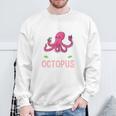 Life Is Better With An Octopus And Reading Books Sweatshirt Gifts for Old Men