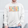 Life Isn't All Running And Reading Book Lover Runner Premium Tri-Blend Sweatshirt Gifts for Old Men