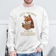 Life’s Too Short To Not Be Reading Cute Fox Book Lover Sweatshirt Gifts for Old Men