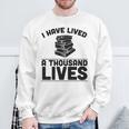 I Have Lived A Thousand Lives Trendy Book Reading Literary Sweatshirt Gifts for Old Men I Have Lived A Thousand Lives Trendy Book Reading Literary Sweatshirt Gifts for Old Men