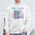 Take A Look Its In A Book Shirt Reading Readers Sweatshirt Gifts for Old Men Take A Look Its In A Book Shirt Reading Readers Sweatshirt Gifts for Old Men