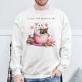 I Love Fall Most Of All Halloween Ghost Book Lover Sweatshirt Gifts for Old Men