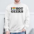 I Love Hot Geeks Cute Pride Gamer Book Nerd Fandom Fan Premium Tri-Blend Sweatshirt Gifts for Old Men I Love Hot Geeks Cute Pride Gamer Book Nerd Fandom Fan Premium Tri-Blend Sweatshirt Gifts for Old Men