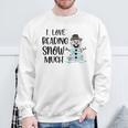 I Love Reading Snow Much Christmas For Book Lovers & Reader Sweatshirt Gifts for Old Men I Love Reading Snow Much Christmas For Book Lovers & Reader Sweatshirt Gifts for Old Men