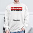 Man Oldtimer Birthday Middle Finger Guest Book 40 Years Sweatshirt Gifts for Old Men