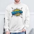 Maths Is My Superpower Comic Book Style Sweatshirt Gifts for Old Men