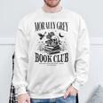 Morally Grey Book Club Skeleton Books Lover Bookworm Sweatshirt Gifts for Old Men