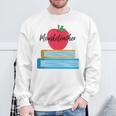 Mouseketeacher A Magical Apple And Books Theme For Teachers Sweatshirt Gifts for Old Men