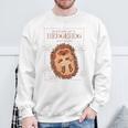 Natural Science Textbook Anatomy Hedgehog Sweatshirt Gifts for Old Men