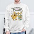 How Many Nights Reading Duck 67 Meme Book Lovers Sweatshirt Gifts for Old Men How Many Nights Reading Duck 67 Meme Book Lovers Sweatshirt Gifts for Old Men