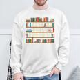 I Have No Shelf Control Book Lover Bookshelf Sweatshirt Gifts for Old Men