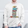 Panda Bear Loves Reading Illustration For A Book Nerd Sweatshirt Gifts for Old Men