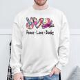 Peace Love Books Librarian Teacher Life Book Library Tie Dye Sweatshirt Gifts for Old Men Peace Love Books Librarian Teacher Life Book Library Tie Dye Sweatshirt Gifts for Old Men